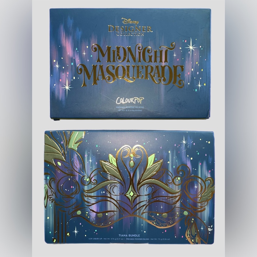 ColourPop Disney Midnight Masquerade Collection & Princess Tiana Bundle BRANDNEW
